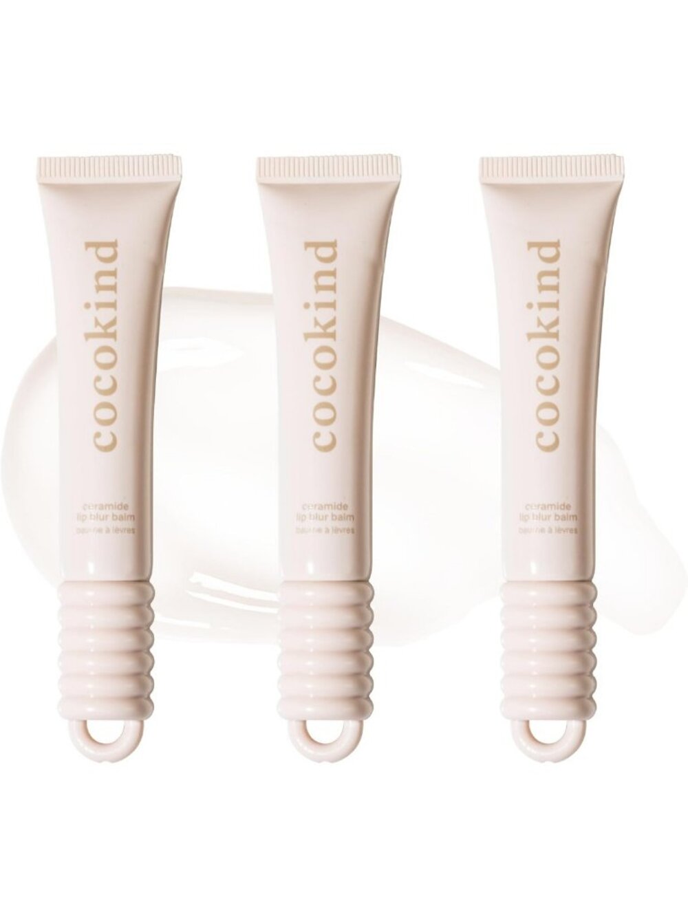 Moisturizing Ceramide Lip Blur Balm Trio - Hydrating Color & Shine, 0.37 Oz
